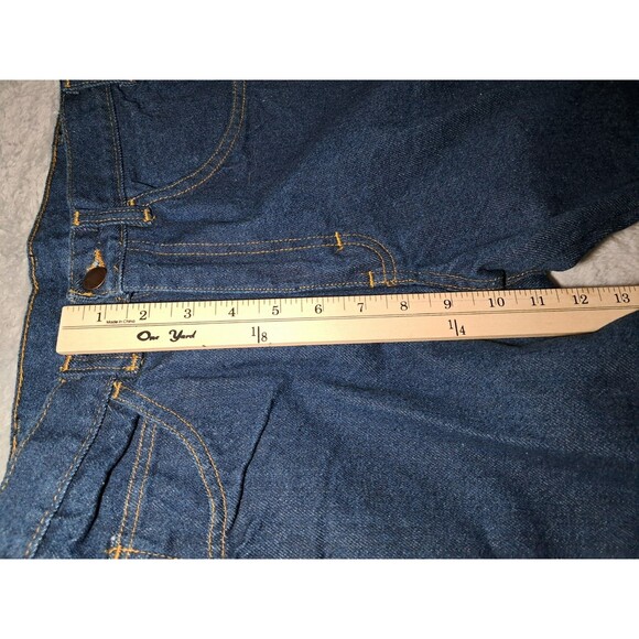NWT VINTAGE MEN’S 30x30 Power Blues Regular Fit DARK BLUE DENIM JEANS NOS - Picture 7 of 11